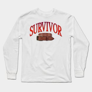 Belt Spanking Survivor Long Sleeve T-Shirt